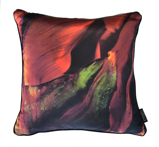 Red Parrot Tulip Silk Cushion   - €190 | Shop now & buy direct from the artists studio - Distil Ennui ™ est.1990.
