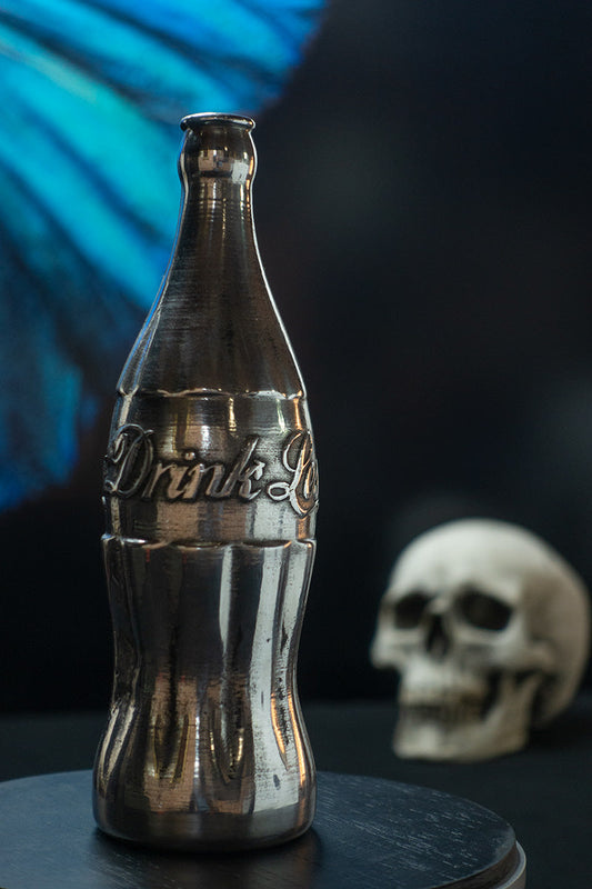 'Drink Less Full Measure' classic Coke bottle sculpture   - €3200 | Shop now & buy direct from the artists studio - Distil Ennui ™ est.1990.