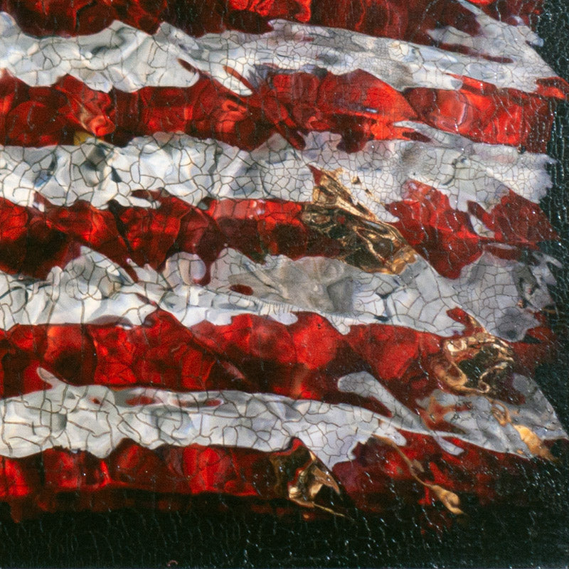 Aged American Flag In Flower Petals No. 0107  photographic print - €2100 | Shop now & buy direct from the artists studio - Distil Ennui ™ est.1990.