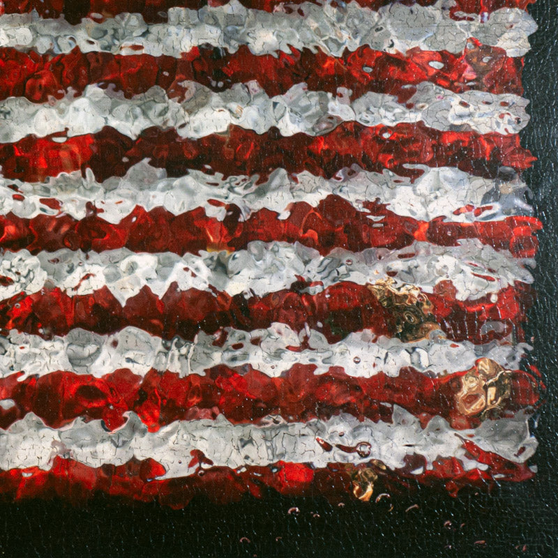 Aged American Flag In Flower Petals No. 0112  photographic print - €2100 | Shop now & buy direct from the artists studio - Distil Ennui ™ est.1990.