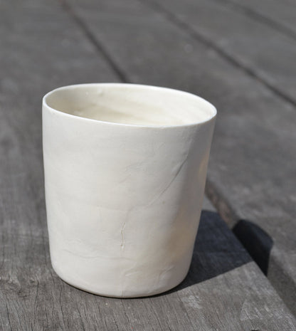 hand thrown Japanese porcelain drinking cup (sm)   - €80 | Shop now & buy direct from the artists studio - Distil Ennui ™ est.1990.