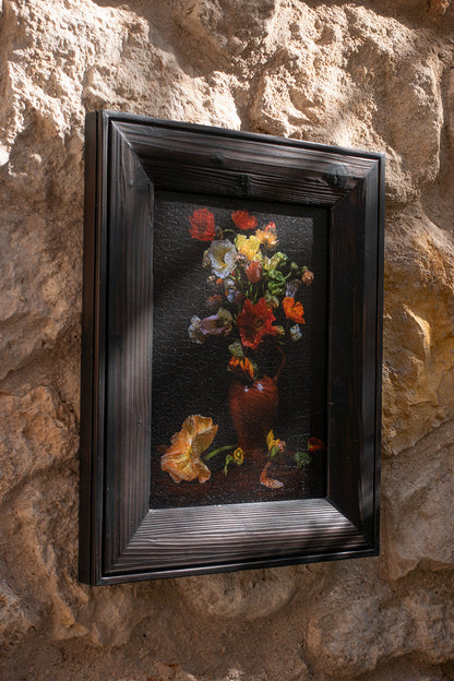 'Awaiting Nix' Underwater vanitas limited edition photographic print in a Shou Sugi Ban frame   - €900 | Shop now & buy direct from the artists studio - Distil Ennui ™ est.1990.