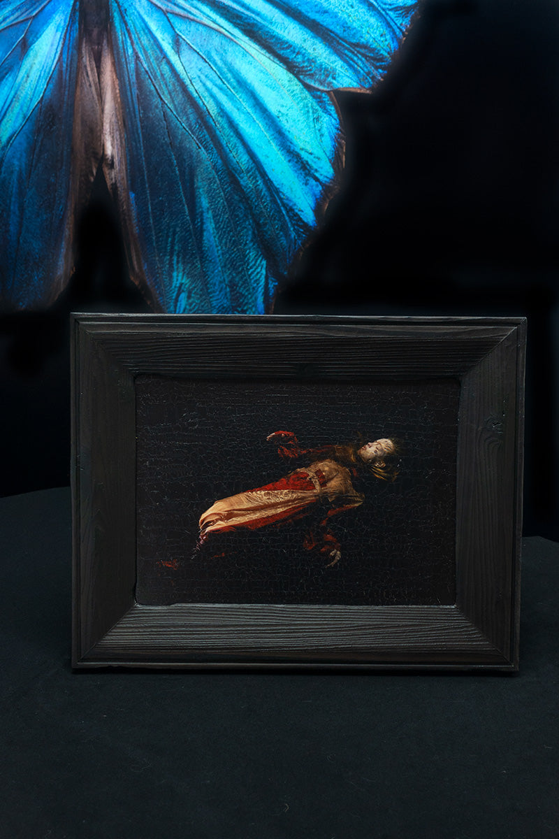 'Arcana II' underwater Figurative Photographic Print in Shou Sugi Ban Frame   - €900 | Shop now & buy direct from the artists studio - Distil Ennui ™ est.1990.