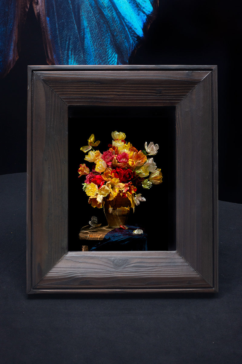 'Grace' Vanitas Photographic Print in Shou Sugi Ban Frame   - €900 | Shop now & buy direct from the artists studio - Distil Ennui ™ est.1990.