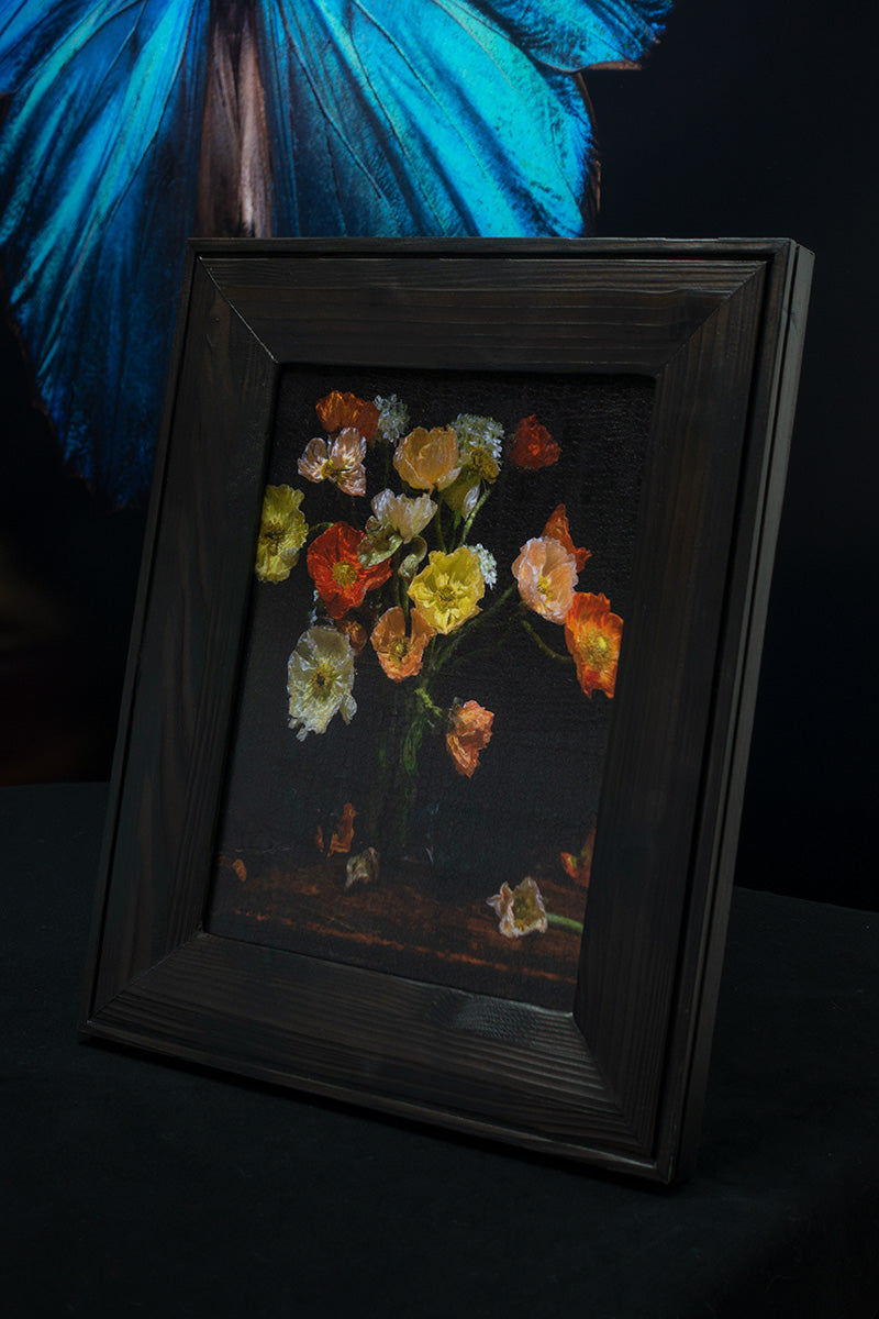 'Hypnos table for Morpheus' Vanitas Photographic Print in Shou Sugi Ban Frame   - €900 | Shop now & buy direct from the artists studio - Distil Ennui ™ est.1990.