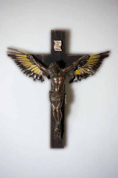 Winged Jesus  sculpture - €860 | Shop now & buy direct from the artists studio - Distil Ennui ™ est.1990.