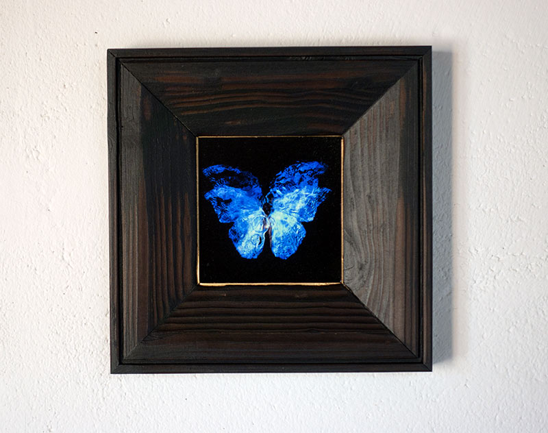 copper mounted & framed 'Mirror of the goddess No.I' photographic butterfly print   - €360 | Shop now & buy direct from the artists studio - Distil Ennui ™ est.1990.