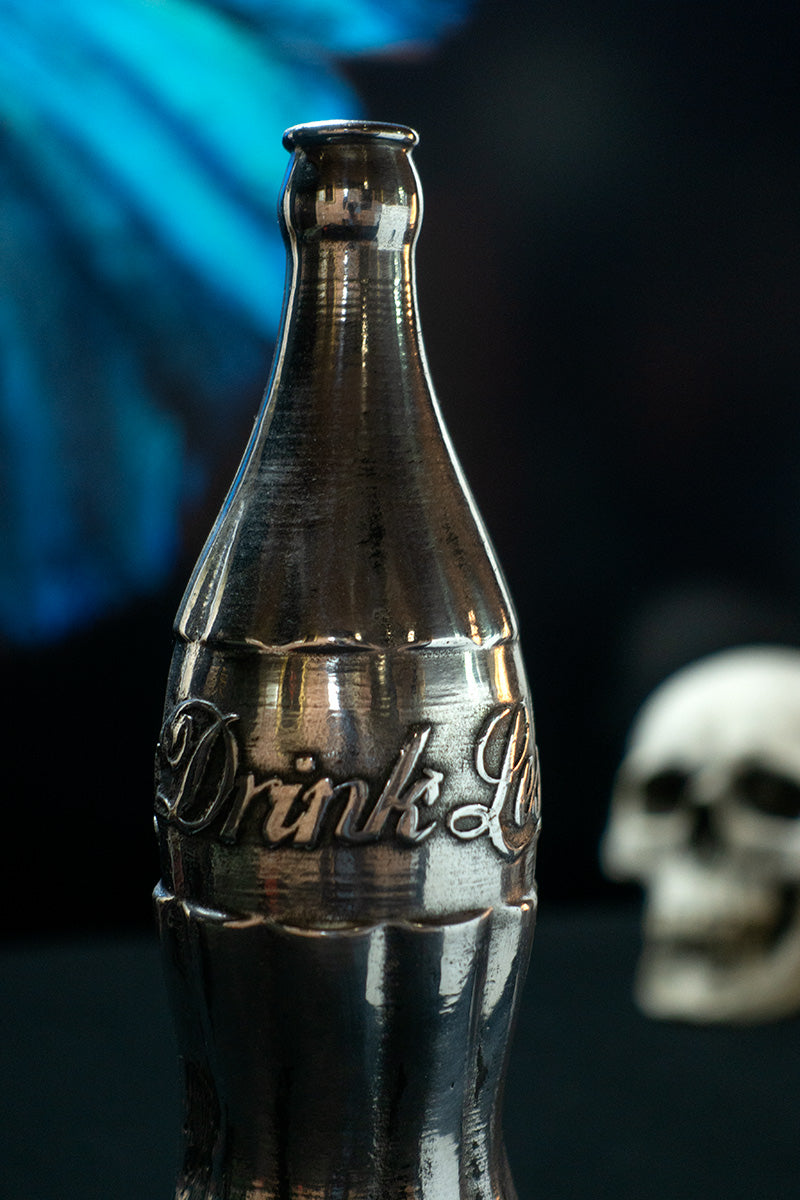 'Drink Less Full Measure' classic Coke bottle sculpture   - €3200 | Shop now & buy direct from the artists studio - Distil Ennui ™ est.1990.