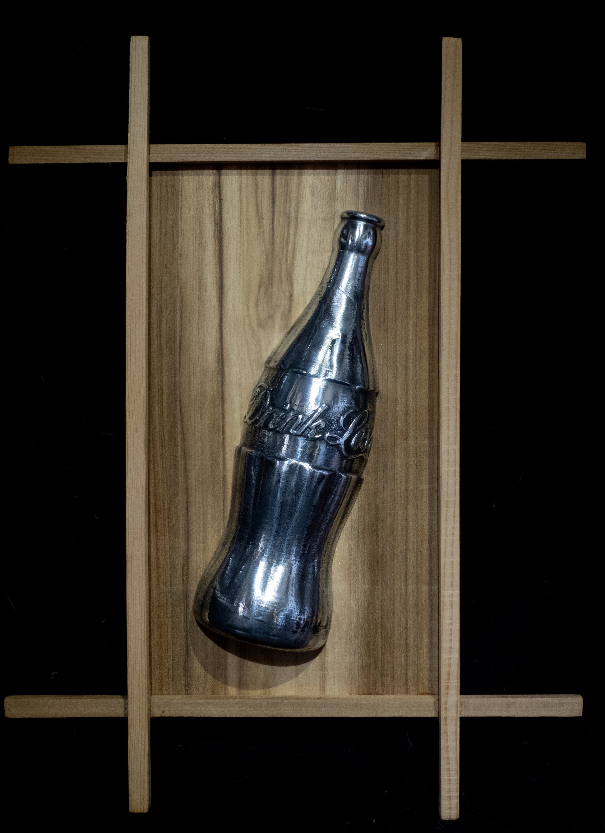 'Drink Less Half Measure' classic Coke bottle sculpture   - €2100 | Shop now & buy direct from the artists studio - Distil Ennui ™ est.1990.