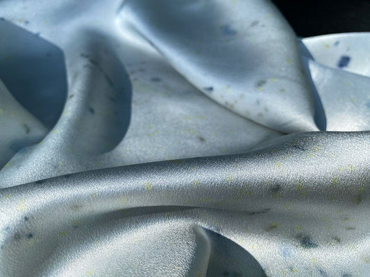 Naturally printed dusty blue night sky silk scarf   - €95 | Shop now & buy direct from the artists studio - Distil Ennui ™ est.1990.