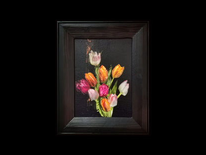 Underwater Floral Vanitas Photographic Print in Shou Sugi Ban Frame   - €2600 | Shop now & buy direct from the artists studio - Distil Ennui ™ est.1990.