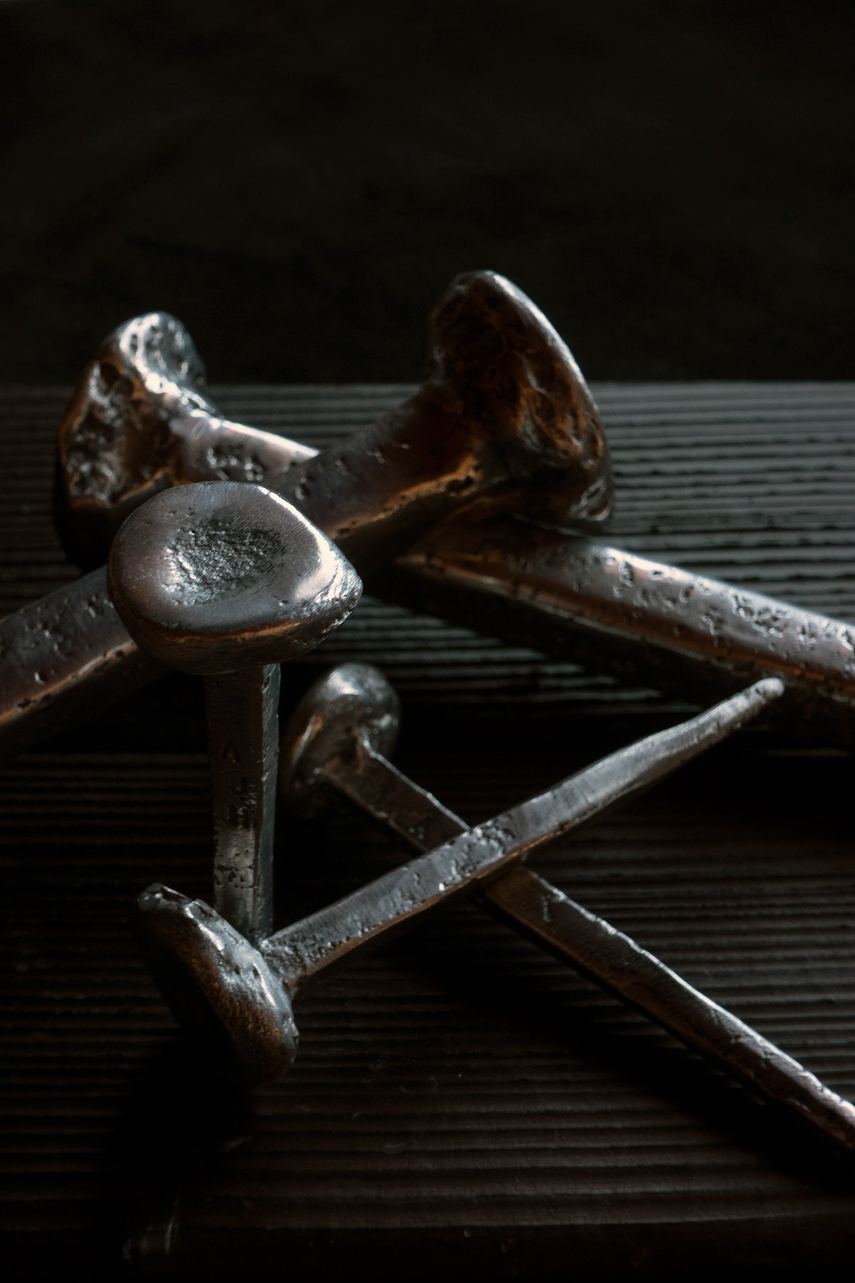 Round head hand forged nails   - €80 | Shop now & buy direct from the artists studio - Distil Ennui ™ est.1990.