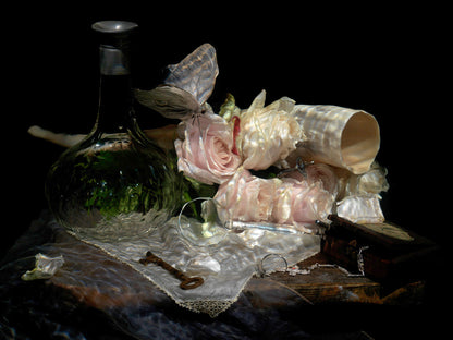 Loves Resurrection, underwater Vanitas still life photograph  photographic print - €3200 | Shop now & buy direct from the artists studio - Distil Ennui ™ est.1990.