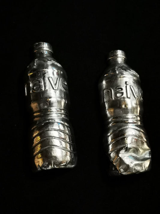 Loitering Naive Twins recycled aluminium water bottle sculptures   - €1800 | Shop now & buy direct from the artists studio - Distil Ennui ™ est.1990.