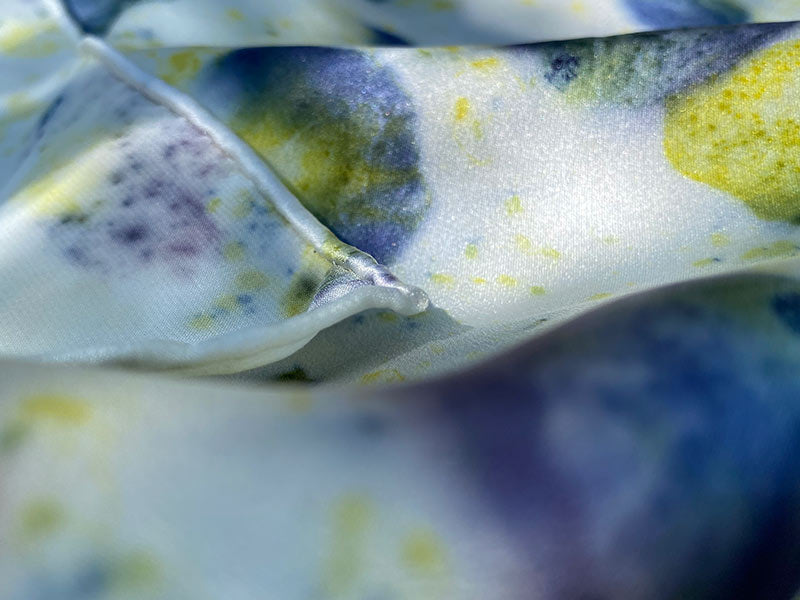 Naturally printed Dawn floral abstract silk scarf   - €95 | Shop now & buy direct from the artists studio - Distil Ennui ™ est.1990.