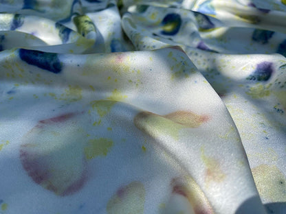 Naturally printed Dawn floral abstract silk scarf   - €95 | Shop now & buy direct from the artists studio - Distil Ennui ™ est.1990.