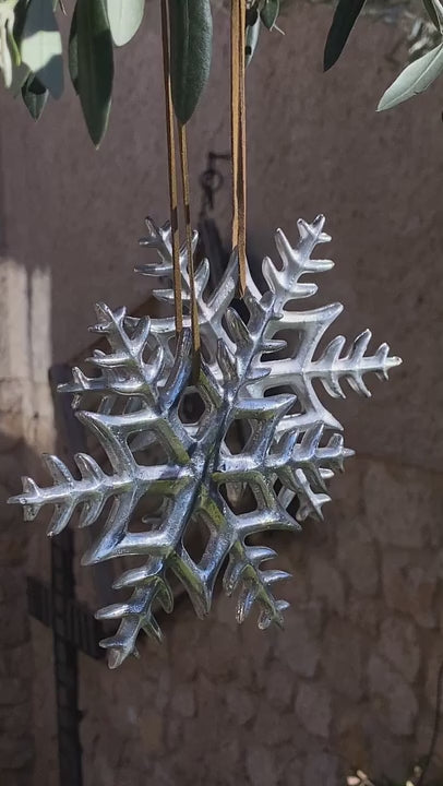 snowflake Christmas tree decoration & wind chime