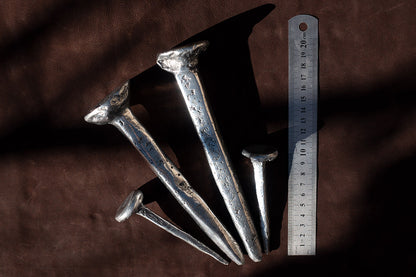 Round head hand forged nails   - €80 | Shop now & buy direct from the artists studio - Distil Ennui ™ est.1990.