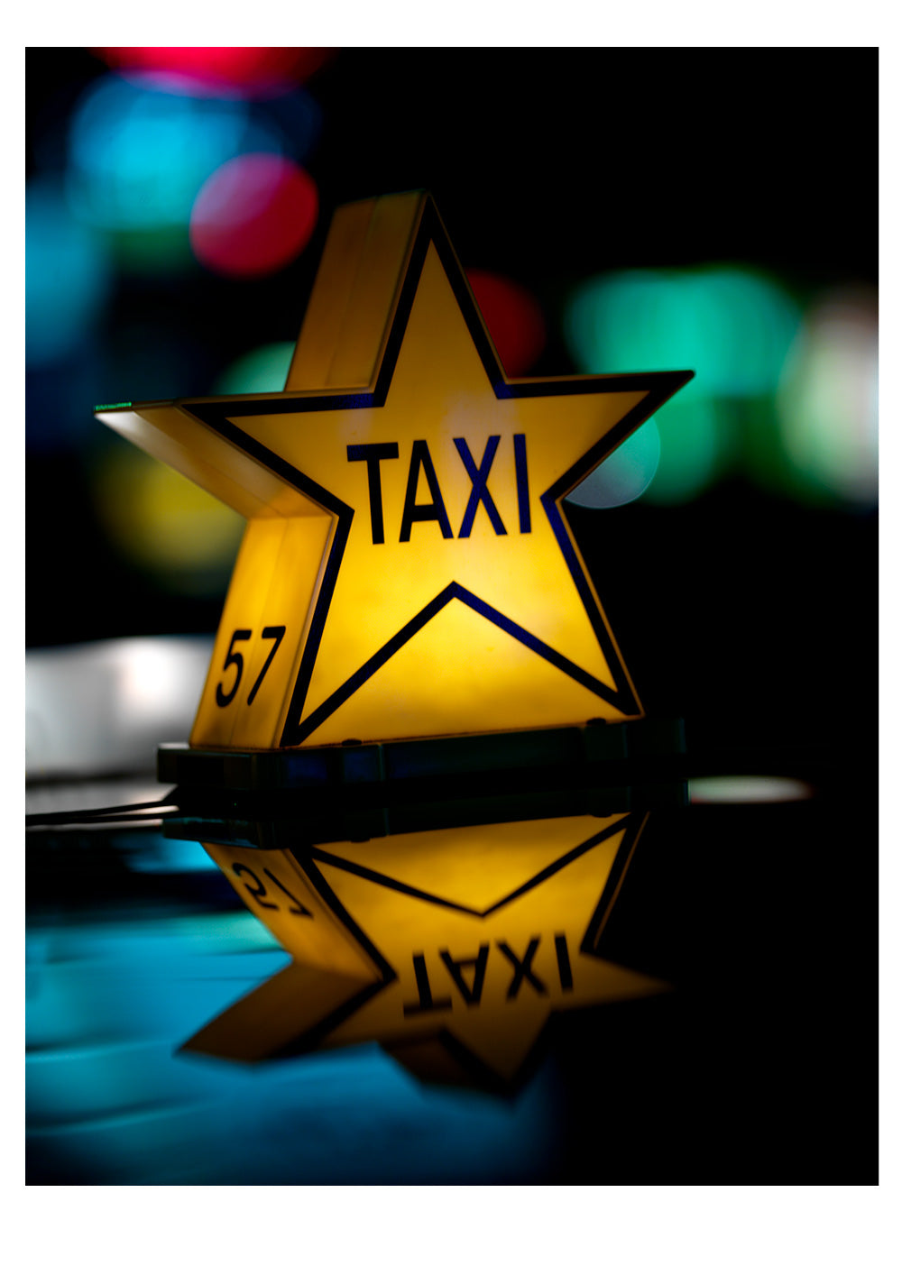 Star Taxi - vintage limited edition photographic print   - €295 | Shop now & buy direct from the artists studio - Distil Ennui ™ est.1990.